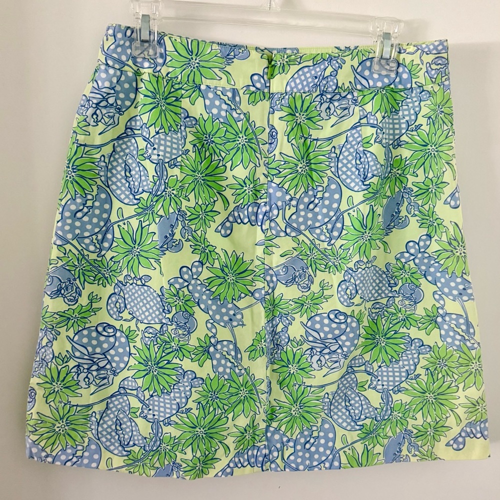 EUC Lilly Pulitzer White label Skirt in Seafood Salad Sz 6 - Picture 3 of 5